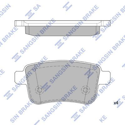 HiQ Rear Brake Pads Set SP4158