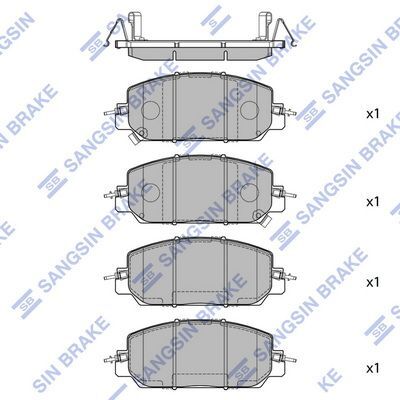 HiQ Front Brake Pads Set SP4176