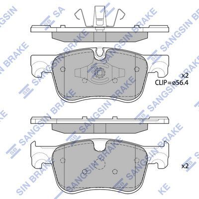 HiQ Front Brake Pads Set SP4209