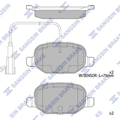 HiQ Rear Brake Pads Set SP4232