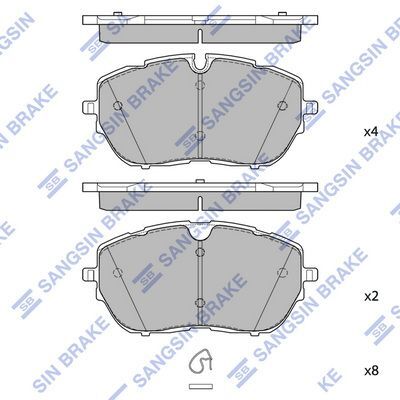 HiQ Front Brake Pads Set SP4241