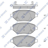 HiQ Front Brake Pads Set SP4278