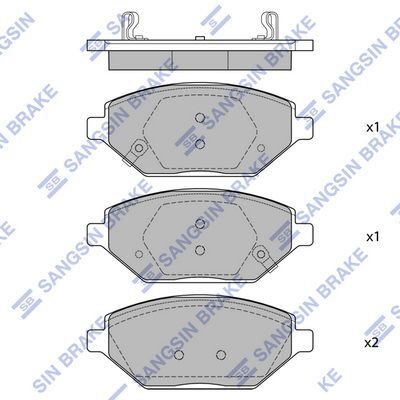 HiQ Front Brake Pads Set SP4278