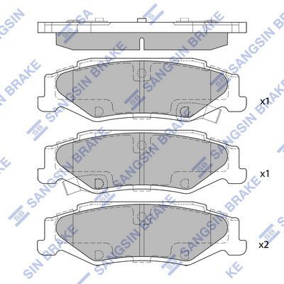 HiQ Rear Brake Pads Set SP4303