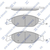 HiQ Front Brake Pads Set SP4304
