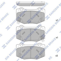 HiQ Rear Brake Pads Set SP4306