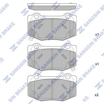 HiQ Rear Brake Pads Set SP4306