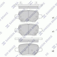 HiQ Rear Brake Pads Set SP4311