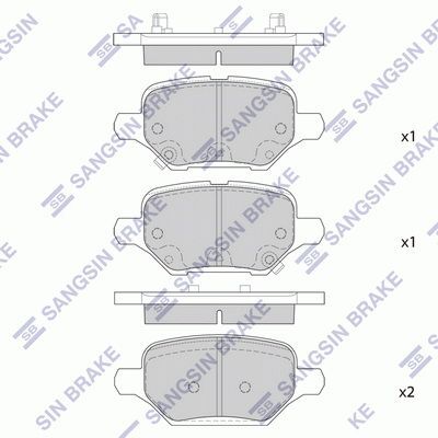 HiQ Rear Brake Pads Set SP4311