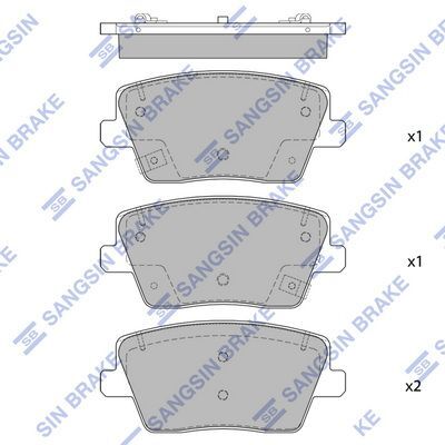 HiQ Rear Brake Pads Set SP4331