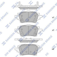 HiQ Rear Brake Pads Set SP4339