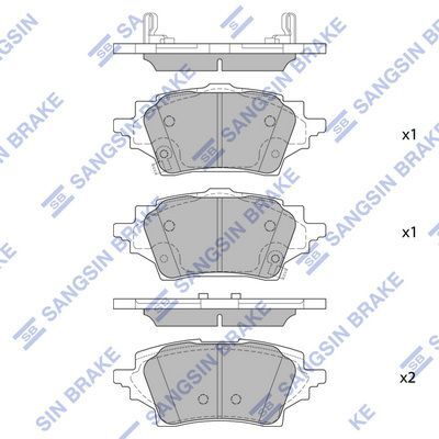 HiQ Rear Brake Pads Set SP4339