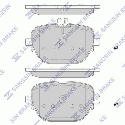 HiQ Rear Brake Pads Set SP4343