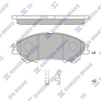 HiQ Front Brake Pads Set SP4360