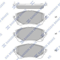 HiQ Front Brake Pads Set SP4368