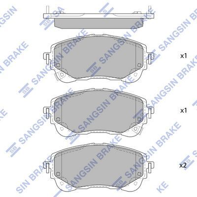 HiQ Front Brake Pads Set SP4368