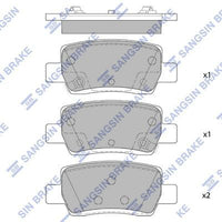 HiQ Rear Brake Pads Set SP4373