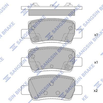 HiQ Rear Brake Pads Set SP4373