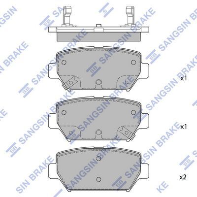 HiQ Rear Brake Pads Set SP4394