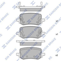 HiQ Rear Brake Pads Set SP4411