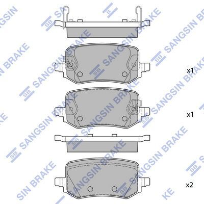 HiQ Rear Brake Pads Set SP4411
