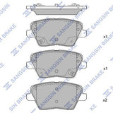 HiQ Rear Brake Pads Set SP4442