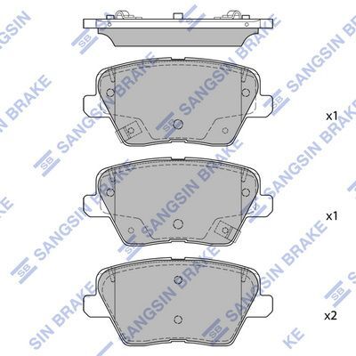 HiQ Rear Brake Pads Set SP4442