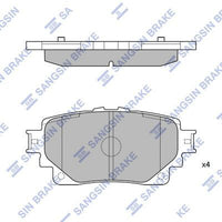 HiQ Rear Brake Pads Set SP4449