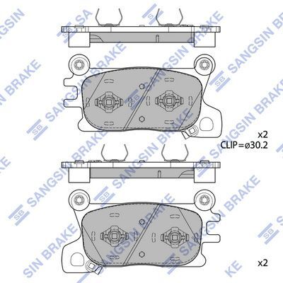 HiQ Front Brake Pads Set SP4468A