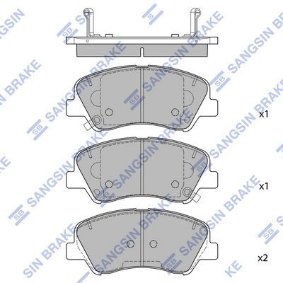 HiQ Front Brake Pads Set SP4477