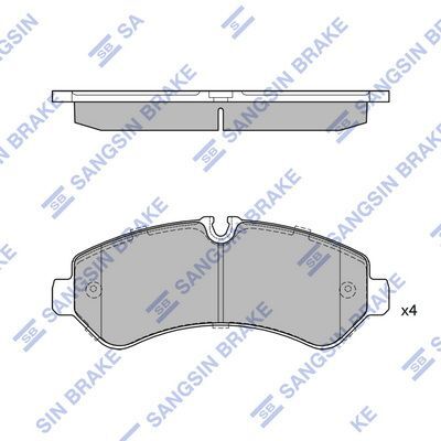 HiQ Rear Brake Pads Set SP4481