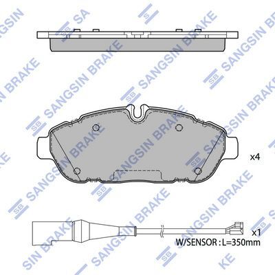 HiQ Front Brake Pads Set SP4485