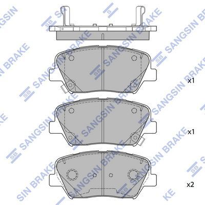 HiQ Front Brake Pads Set SP4488