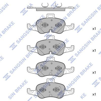 HiQ Front Brake Pads Set SP4519