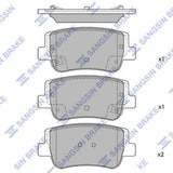 HiQ Rear Brake Pads Set SP4535