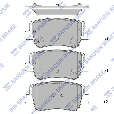 HiQ Rear Brake Pads Set SP4535
