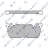 HiQ Front Brake Pads Set SP4538