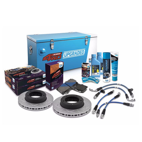 Front Bendix Brake Upgrade Kit for Ford Ranger PX & Mazda BT50 UP UR with 2" Lift - U4WD-BUK9+2