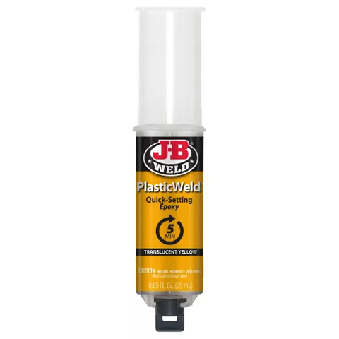 Plastic Weld Epoxy Syringe 25ml Strong, Lasting Repairs - J-B Weld
