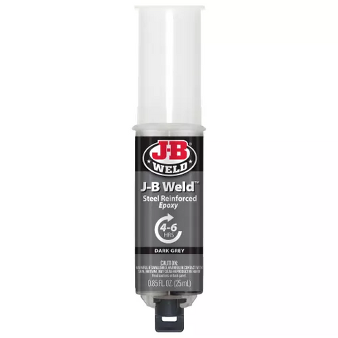 Steel Reinforced Epoxy Syringe 25ml Strong, Lasting Repairs - J-B Weld