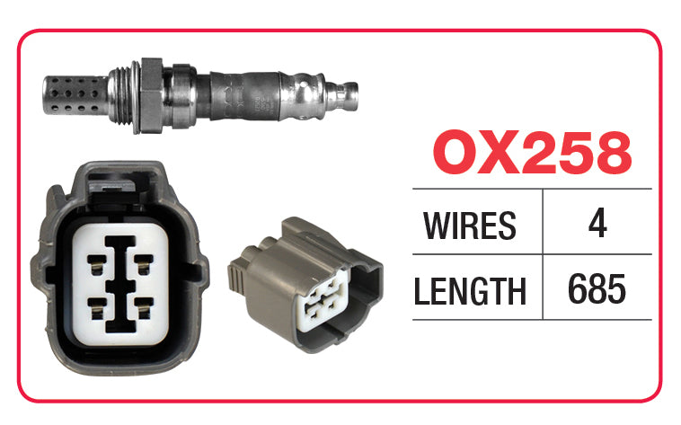Oxygen Sensor - Honda 4 Wire - OX258 - Goss