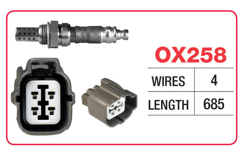 Oxygen Sensor - Honda 4 Wire - OX258 - Goss