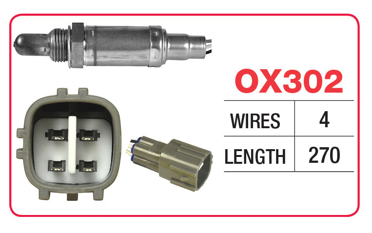 Oxygen Sensor - Toyota 4 Wire - OX302 - Goss