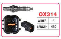 Oxygen Sensor - Hyundai 4 Wire - OX314 - Goss
