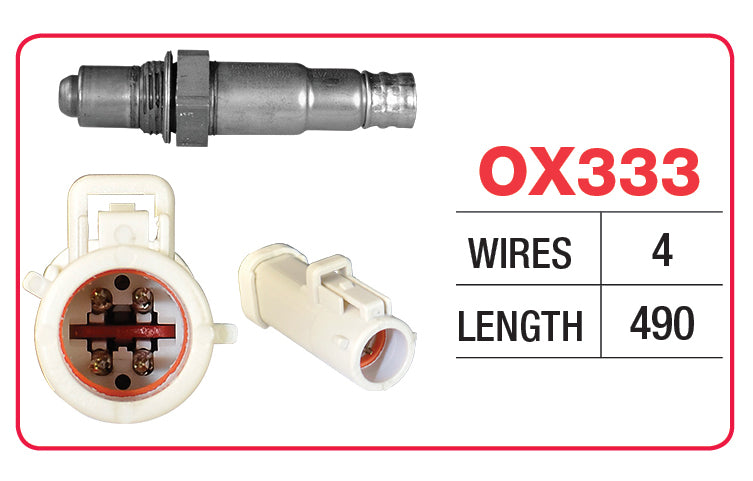 Oxygen Sensor - Ford 4 Wire - Wide OX333 - Goss
