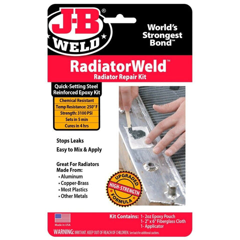 Radiator Weld Plastic Tank & Radiator Repair Kit - J-B Weld
